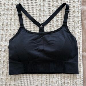 All in Motion Black Adjustable Sports Bra Size M